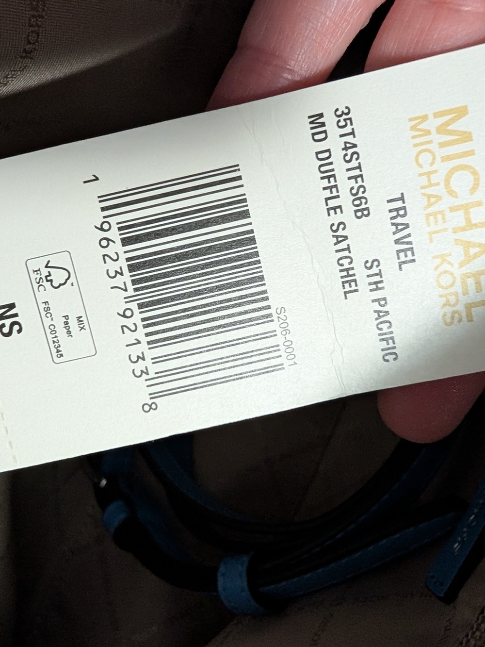 Michael Kors Travel Medium Duffle Satchel - South Pacific (NWT) - Picture 6 of 7